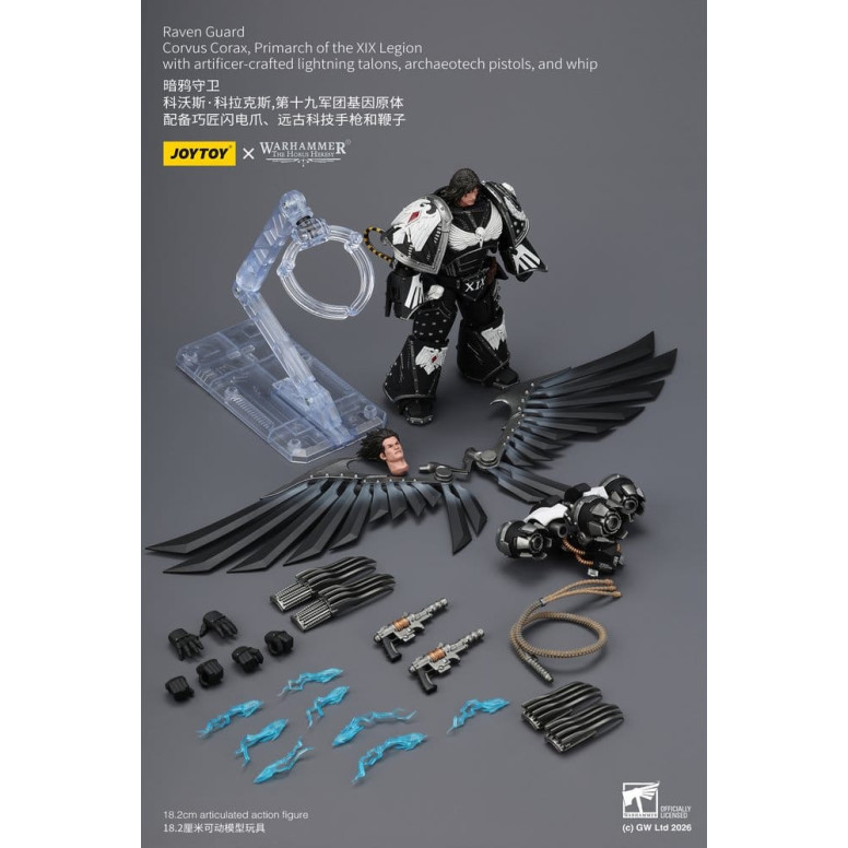 JoyToy Space Marines - Guardia del Cuervo - Corvus Corax, Primarca de la XIX Legión 1/18 - Warhammer 40k