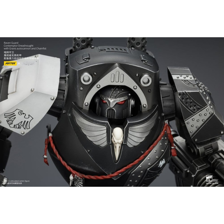JoyToy Space Marines - Raven Guard - Contemptor Dreadnought con Gravis autocannon y Chainfist 1/18 - Warhammer 40k