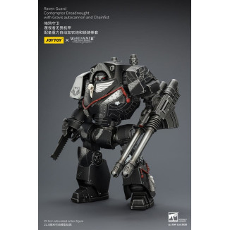 JoyToy Space Marines - Raven Guard - Contemptor Dreadnought con Gravis autocannon y Chainfist 1/18 - Warhammer 40k