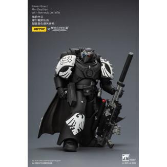 JoyToy Space Marines - Guardia Cuervo - Mor Deythan con rifle de cerrojo Nemesis 1/18 - Warhammer 40k