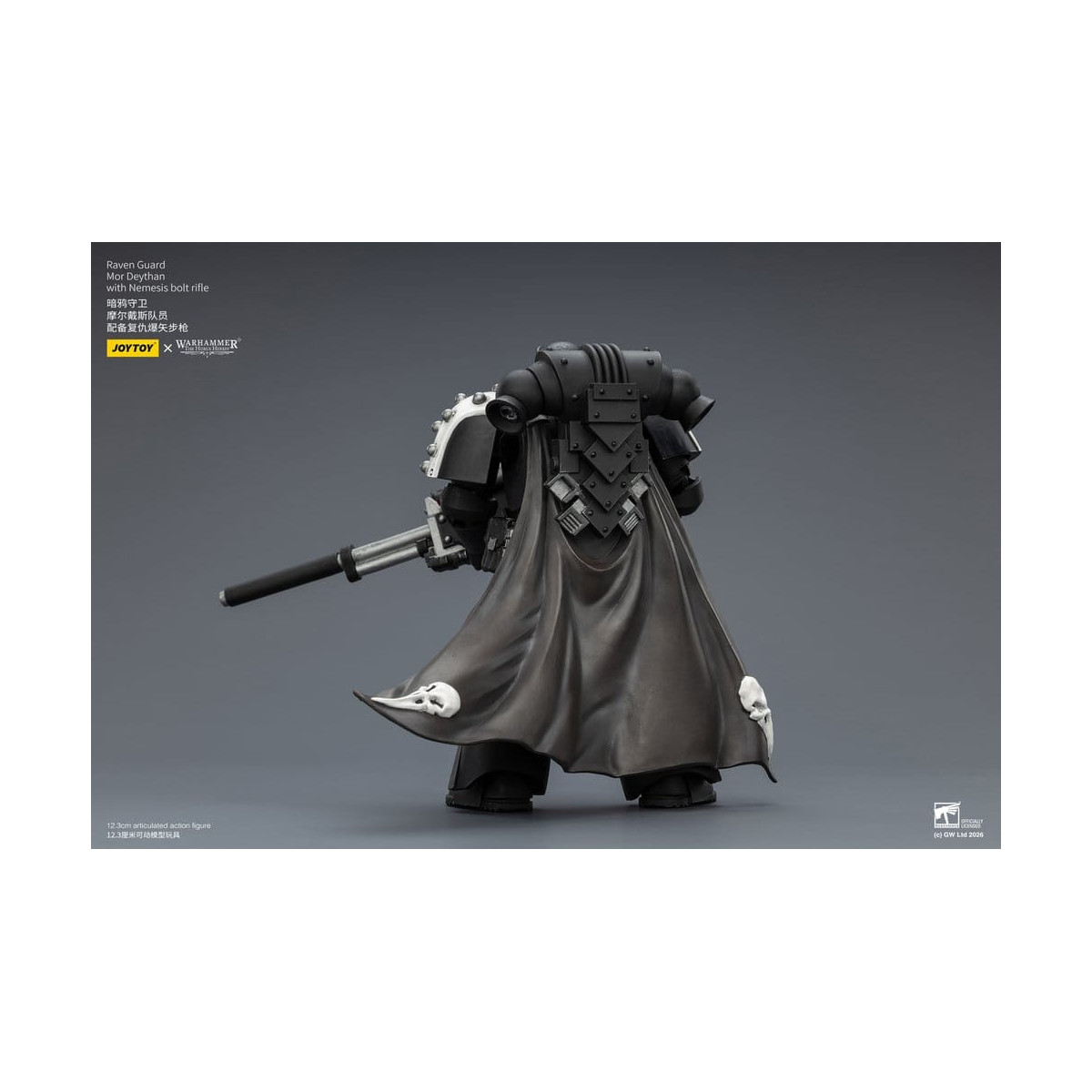 JoyToy Space Marines - Guardia Cuervo - Mor Deythan con rifle de cerrojo Nemesis 1/18 - Warhammer 40k