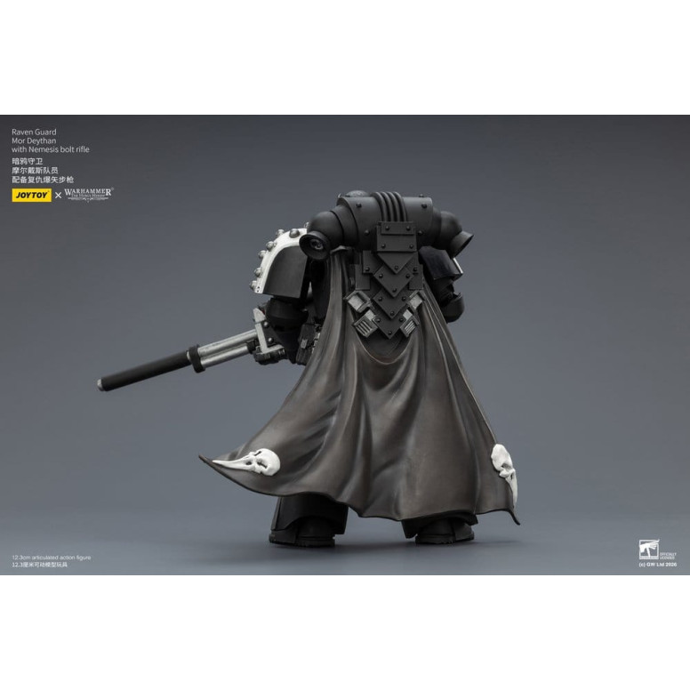 JoyToy Space Marines - Guardia Cuervo - Mor Deythan con rifle de cerrojo Nemesis 1/18 - Warhammer 40k