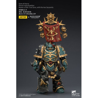 JoyToy Space Marines - Sons of Horus - Vheren Ashurhaddon Maestro de los Verdaderos Hijos con el Hacha Serpentis 1/18 - La Herej