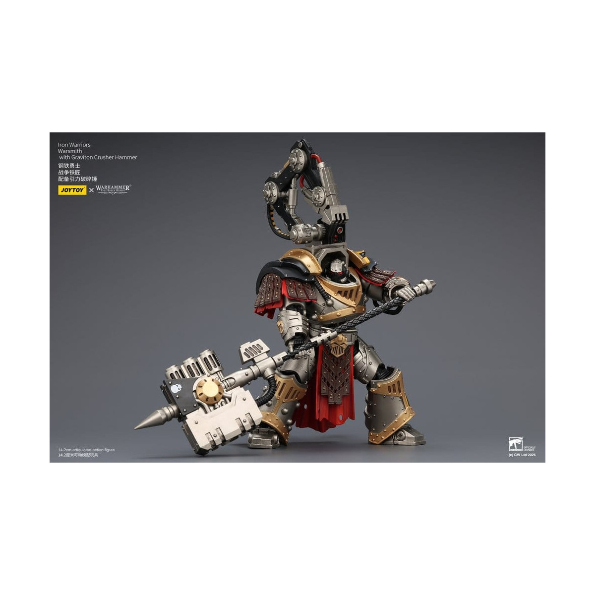 Joytoy - Warhammer - Iron Warriors Warsmith con martillo triturador de gravitones - La Herejía de Horus