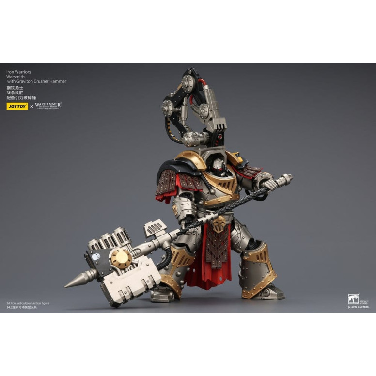 Joytoy - Warhammer - Iron Warriors Warsmith con martillo triturador de gravitones - La Herejía de Horus