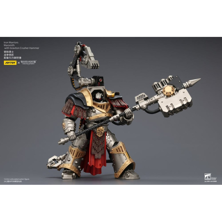 Joytoy - Warhammer - Iron Warriors Warsmith con martillo triturador de gravitones - La Herejía de Horus