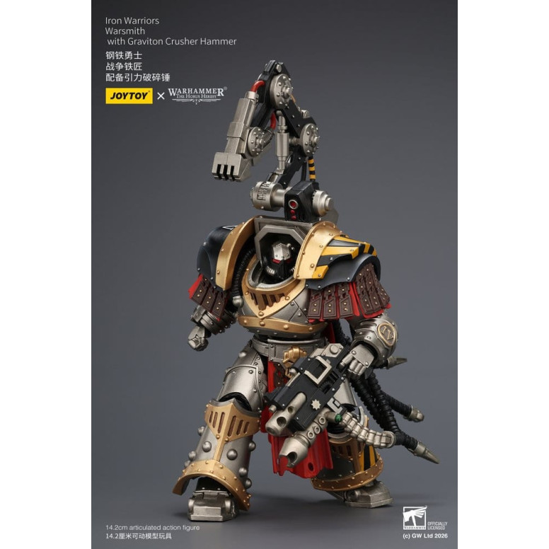 Joytoy - Warhammer - Iron Warriors Warsmith con martillo triturador de gravitones - La Herejía de Horus