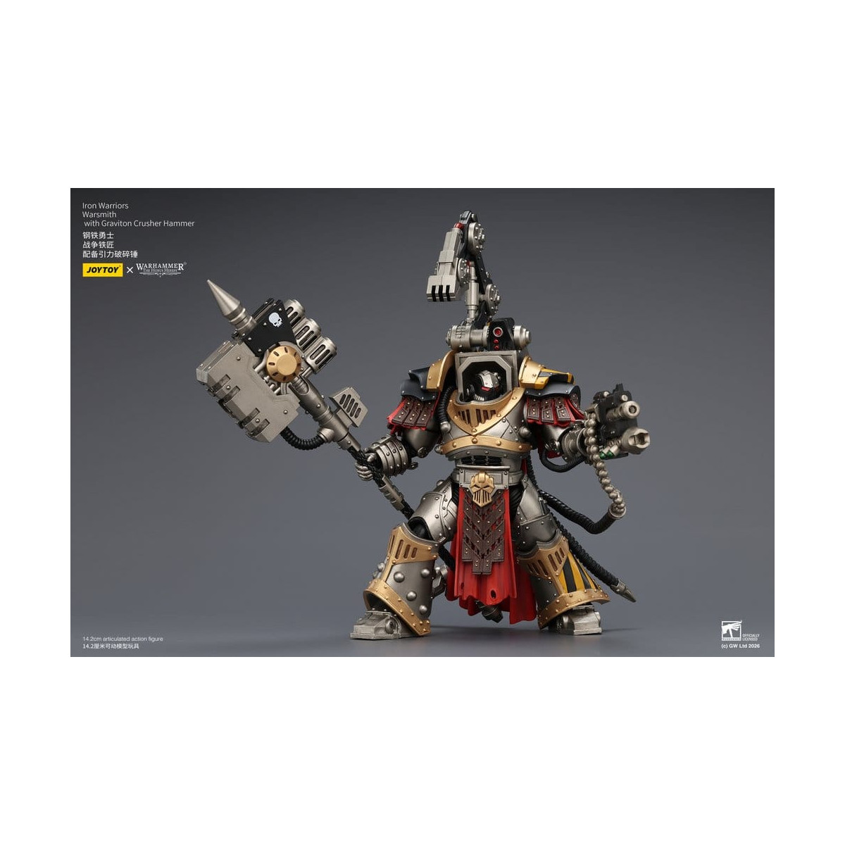 Joytoy - Warhammer - Iron Warriors Warsmith con martillo triturador de gravitones - La Herejía de Horus