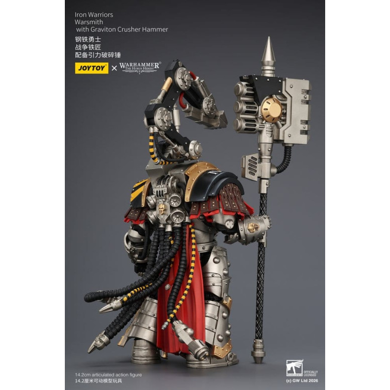 Joytoy - Warhammer - Iron Warriors Warsmith con martillo triturador de gravitones - La Herejía de Horus
