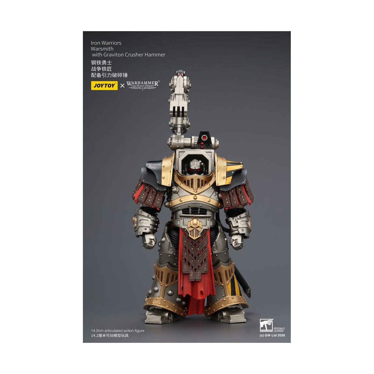 Joytoy - Warhammer - Iron Warriors Warsmith con martillo triturador de gravitones - La Herejía de Horus