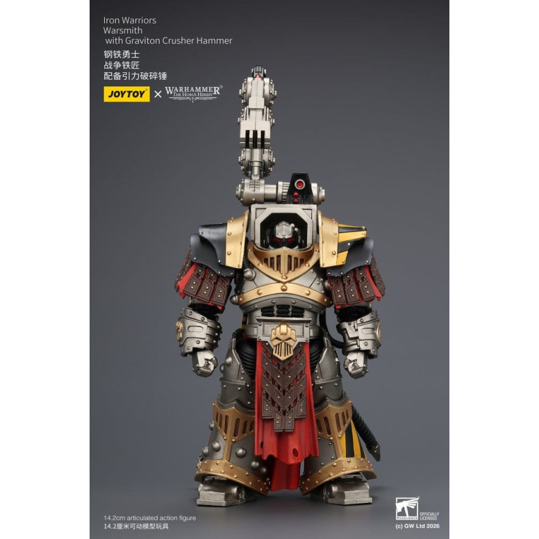 Joytoy - Warhammer - Iron Warriors Warsmith con martillo triturador de gravitones - La Herejía de Horus
