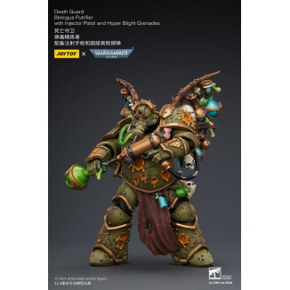 Joytoy - Guardia de la Muerte - Biologus Putrifier con pistola inyectora y granadas Hyper Blight 1/18 - Warhammer 40k