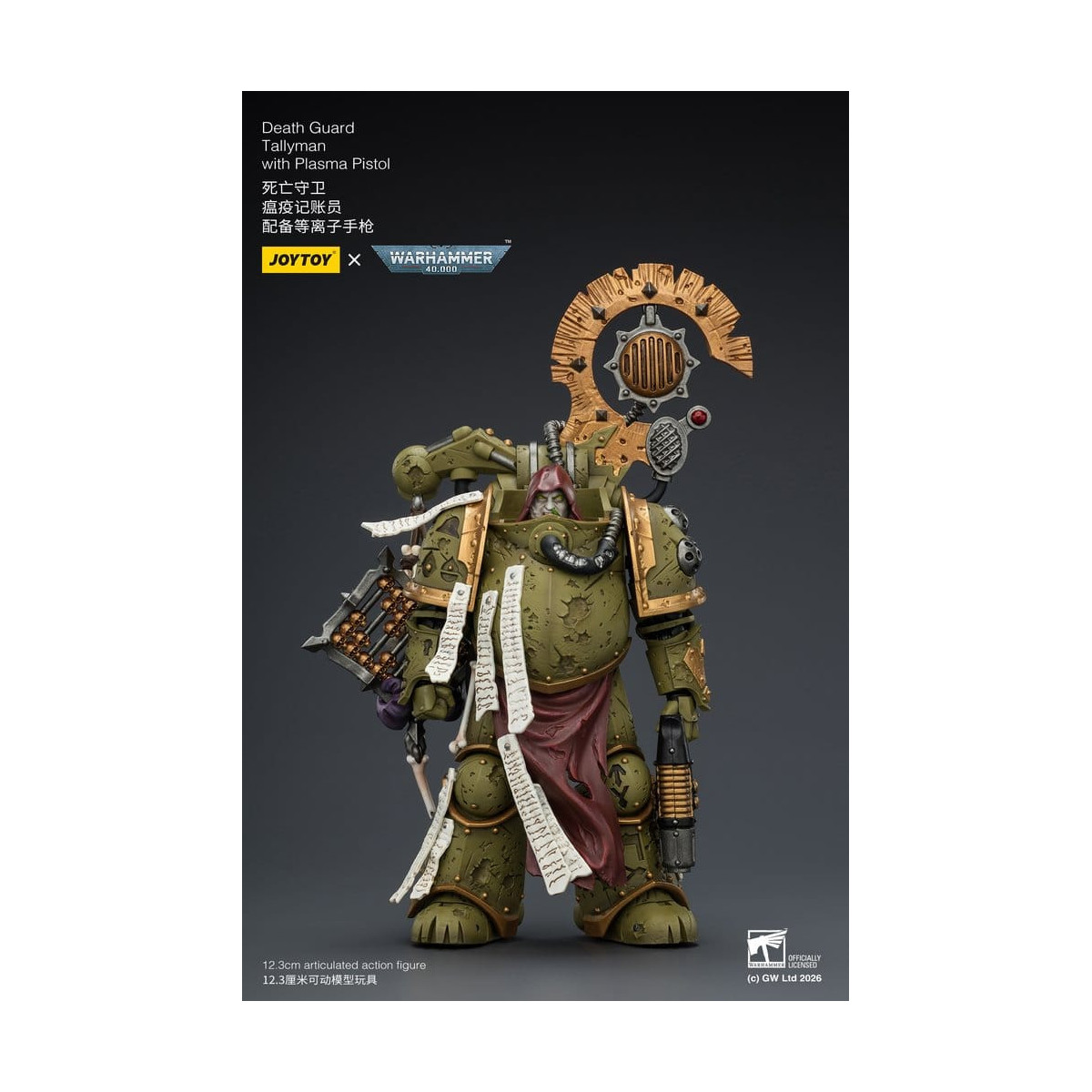 Joytoy - Guardia de la Muerte - Tallyman con Pistola de Plasma 1/18 - Warhammer 40k