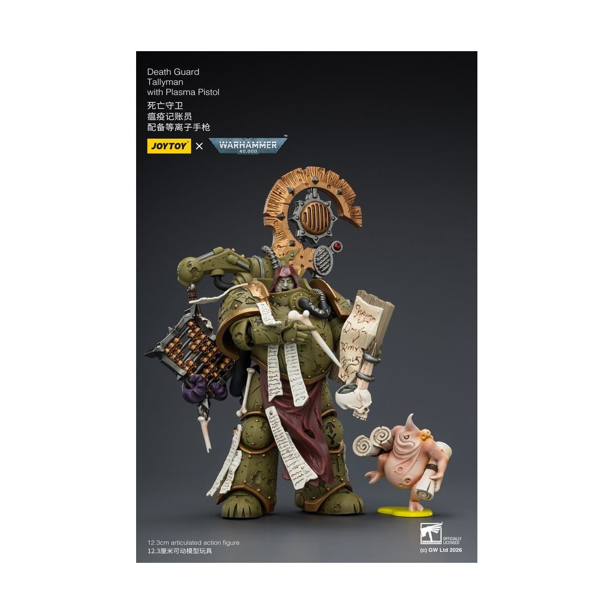 Joytoy - Guardia de la Muerte - Tallyman con Pistola de Plasma 1/18 - Warhammer 40k