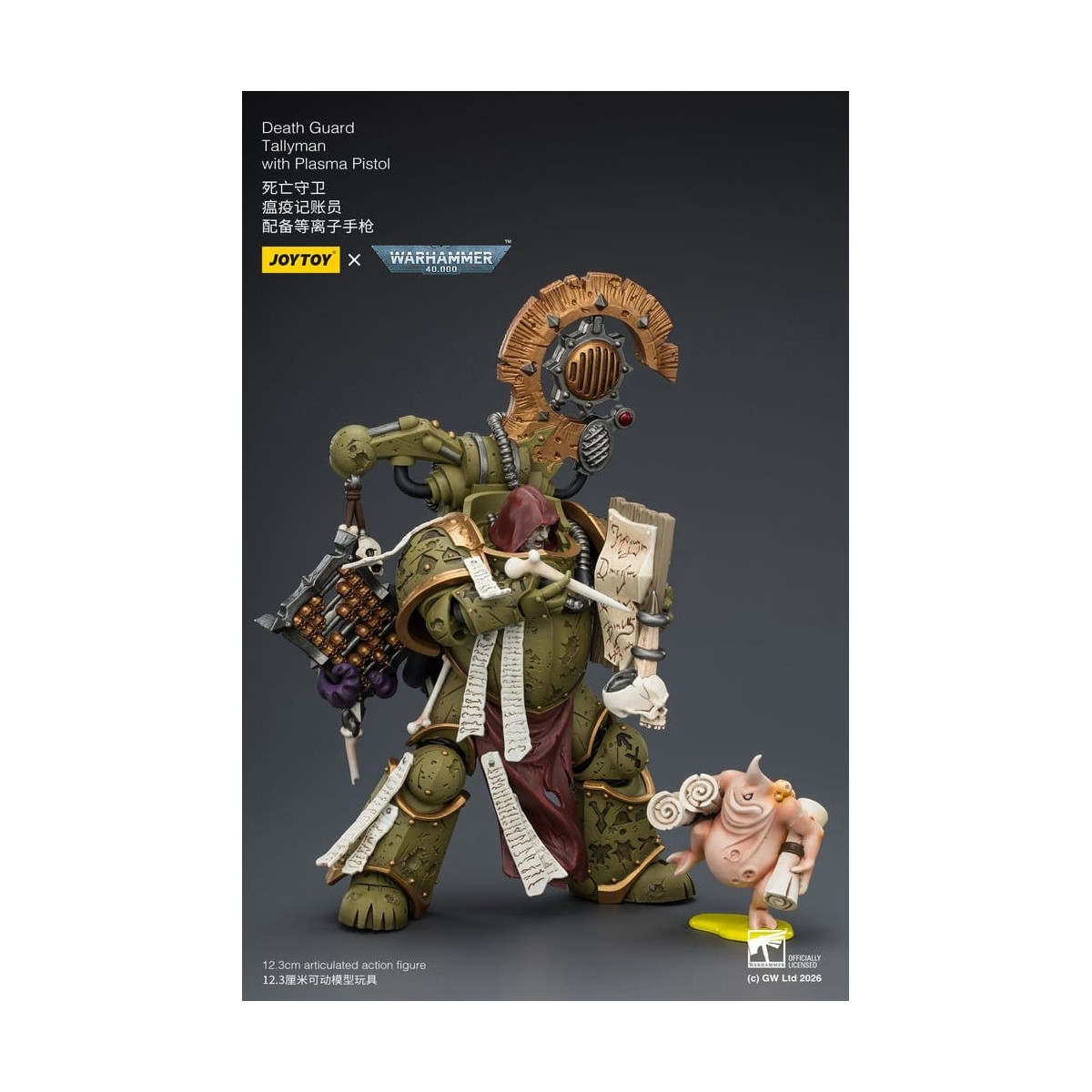 Joytoy - Guardia de la Muerte - Tallyman con Pistola de Plasma 1/18 - Warhammer 40k
