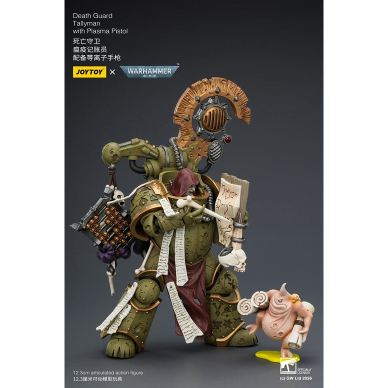 Joytoy - Guardia de la Muerte - Tallyman con Pistola de Plasma 1/18 - Warhammer 40k