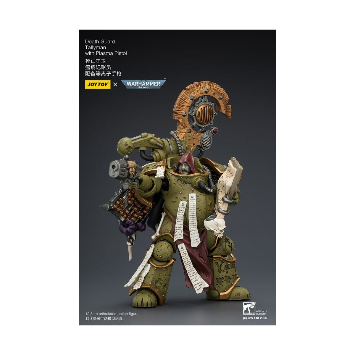 Joytoy - Guardia de la Muerte - Tallyman con Pistola de Plasma 1/18 - Warhammer 40k