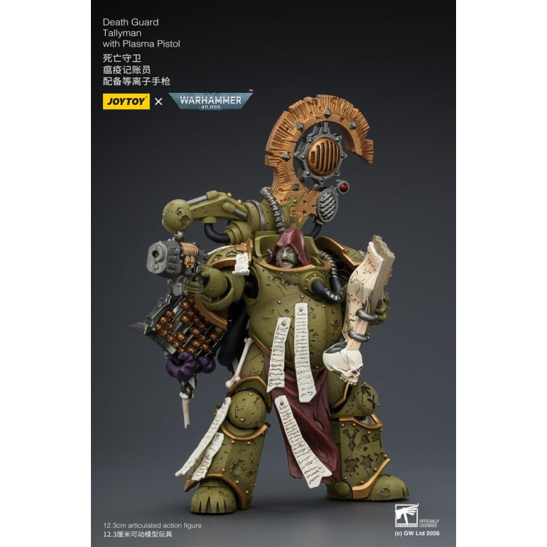 Joytoy - Guardia de la Muerte - Tallyman con Pistola de Plasma 1/18 - Warhammer 40k