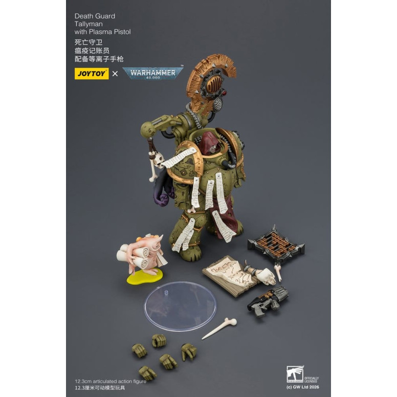 Joytoy - Guardia de la Muerte - Tallyman con Pistola de Plasma 1/18 - Warhammer 40k