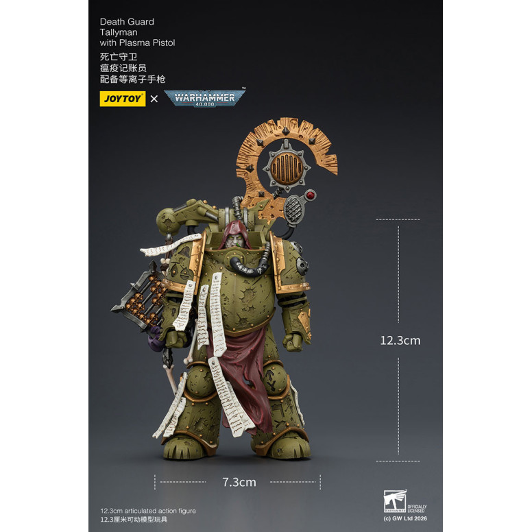Joytoy - Guardia de la Muerte - Tallyman con Pistola de Plasma 1/18 - Warhammer 40k