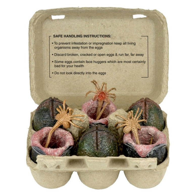 Neca Aliens - Caja de huevos alienígenas (40 aniversario) - Pack de 6 accesorios