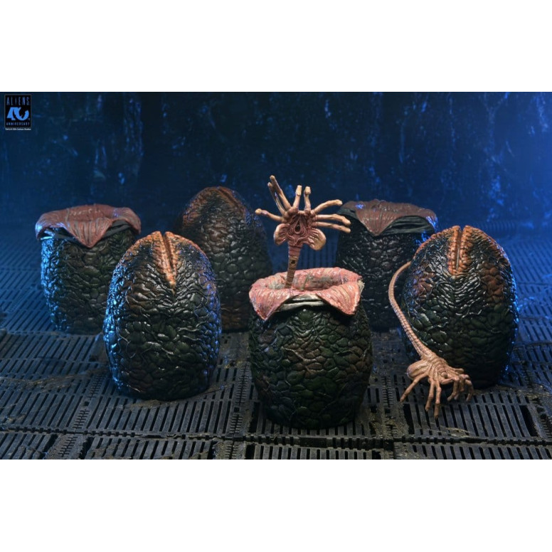 Neca Aliens - Caja de huevos alienígenas (40 aniversario) - Pack de 6 accesorios