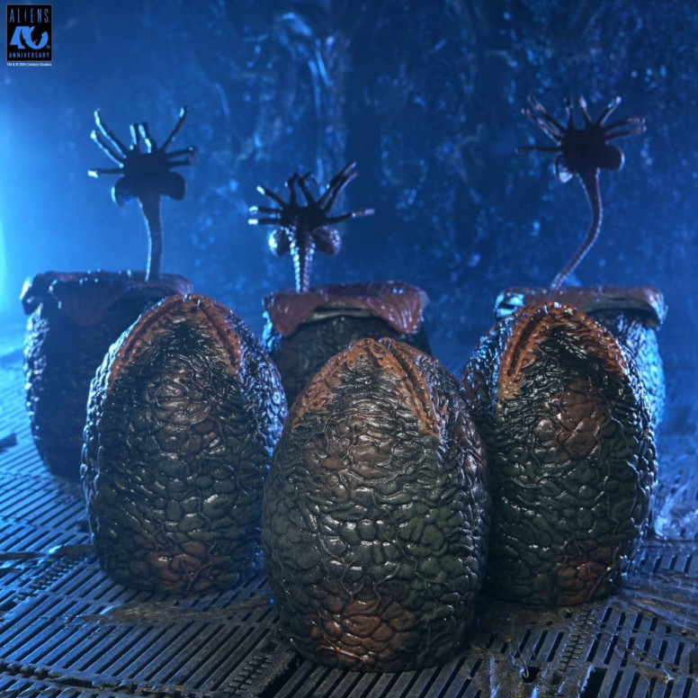 Neca Aliens - Caja de huevos alienígenas (40 aniversario) - Pack de 6 accesorios