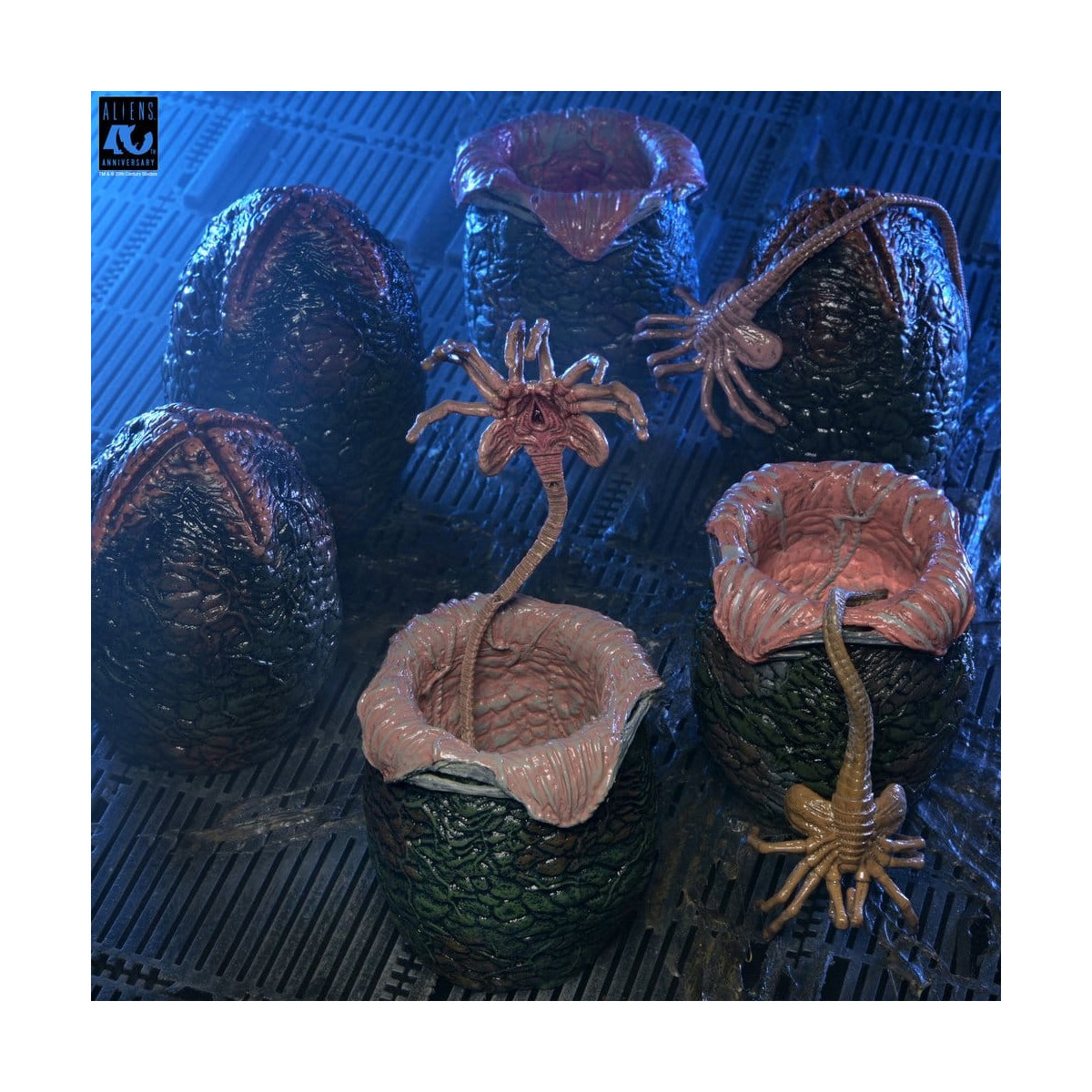 Neca Aliens - Caja de huevos alienígenas (40 aniversario) - Pack de 6 accesorios