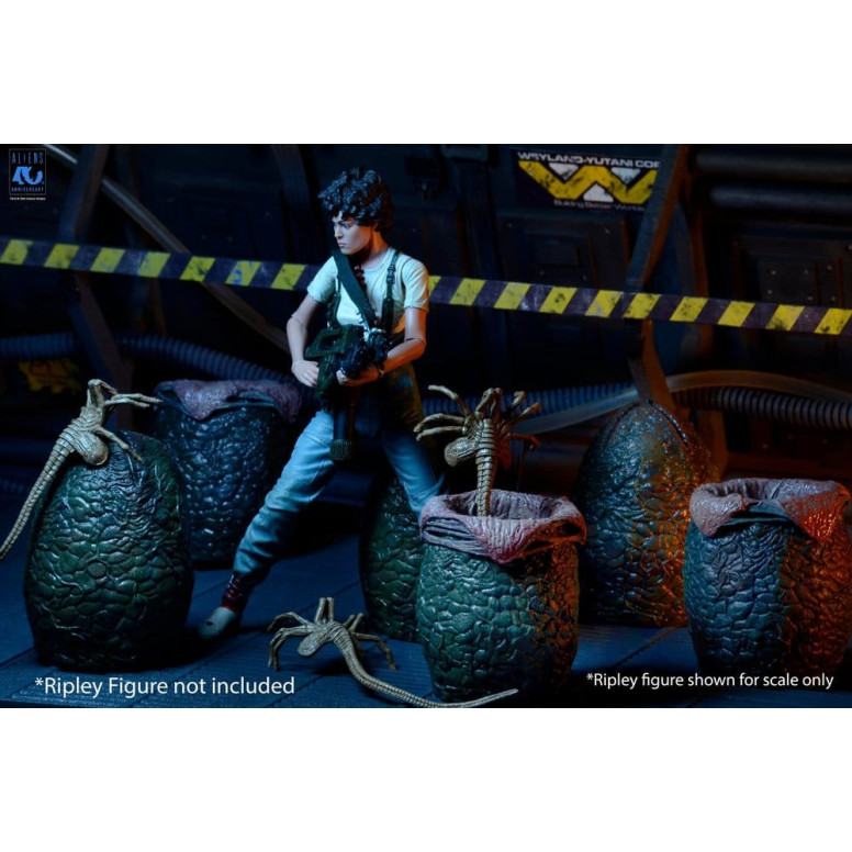 Neca Aliens - Caja de huevos alienígenas (40 aniversario) - Pack de 6 accesorios