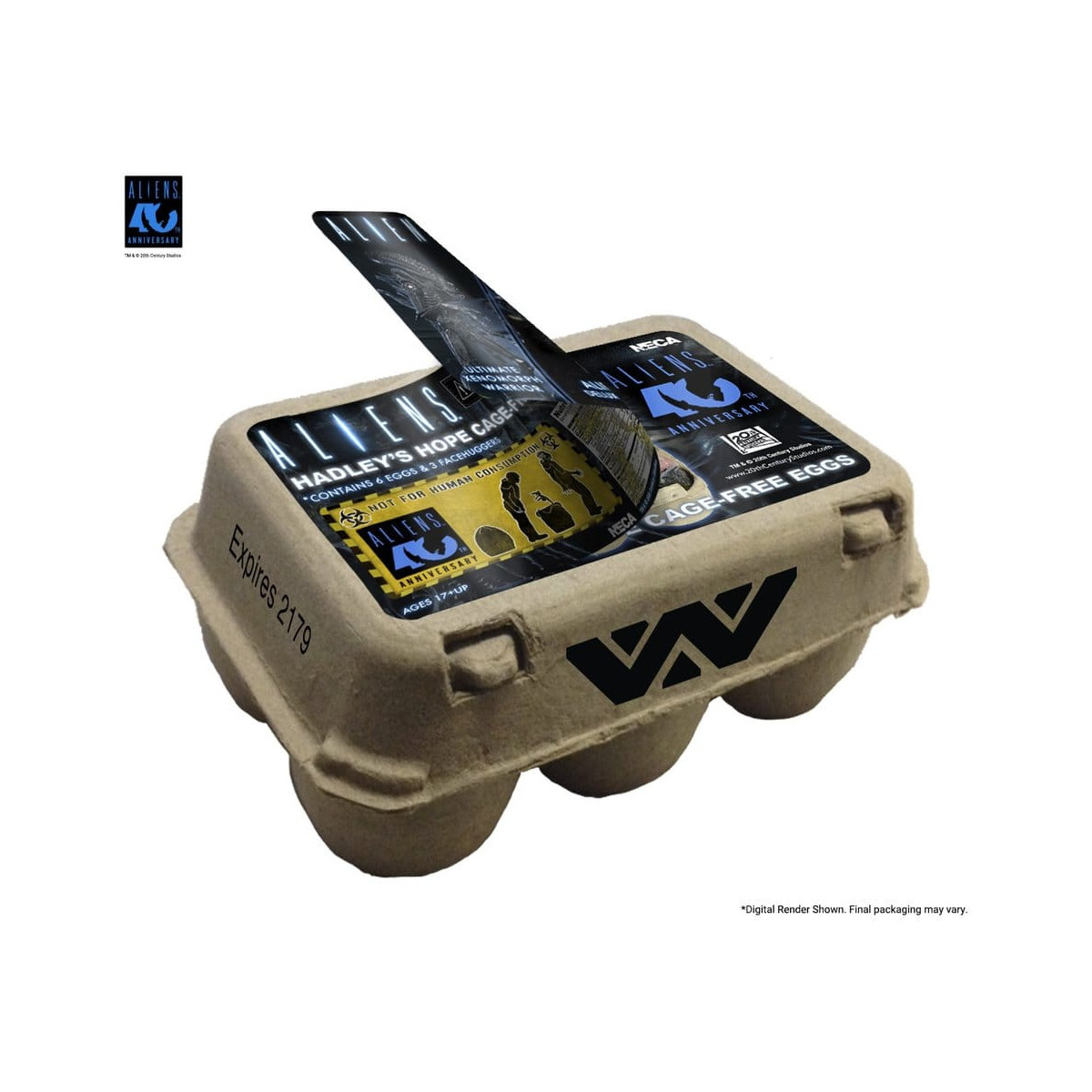 Neca Aliens - Caja de huevos alienígenas (40 aniversario) - Pack de 6 accesorios