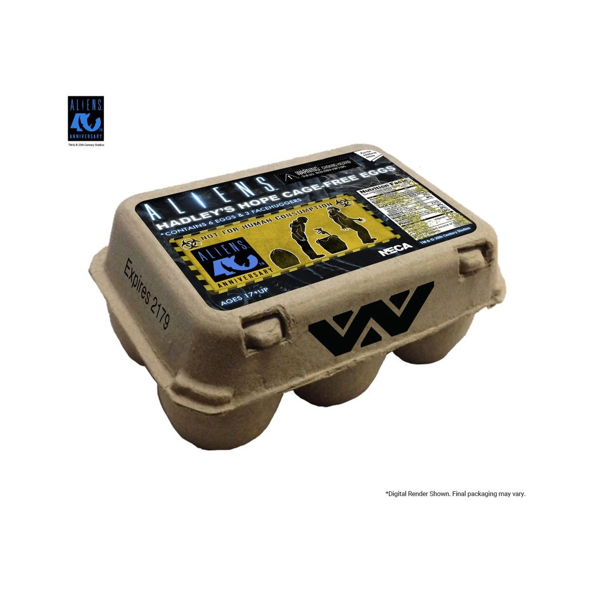 Neca Aliens - Caja de huevos alienígenas (40 aniversario) - Pack de 6 accesorios