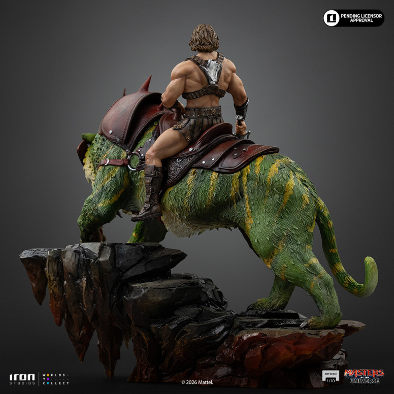 Iron Studios - He-Man and Battle Cat Movie Art Scale 1/10 - Masters of the Universe - Masters del Universo