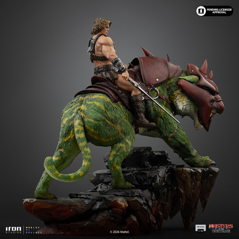 Iron Studios - He-Man and Battle Cat Movie Art Scale 1/10 - Masters of the Universe - Masters del Universo