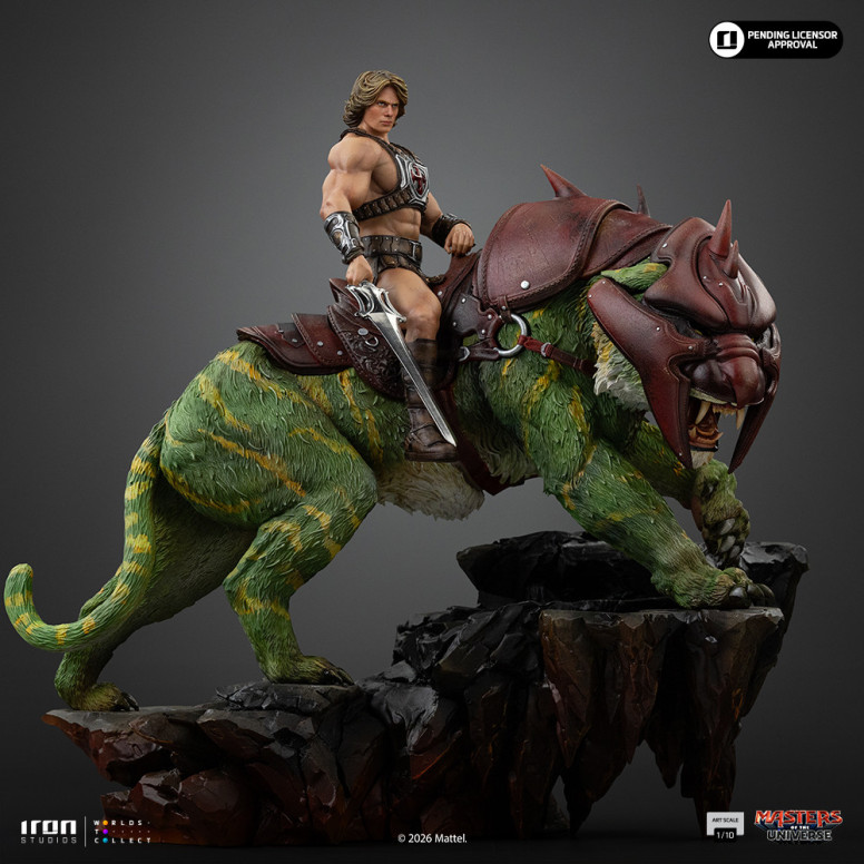 Iron Studios - He-Man and Battle Cat Movie Art Scale 1/10 - Masters of the Universe - Masters del Universo
