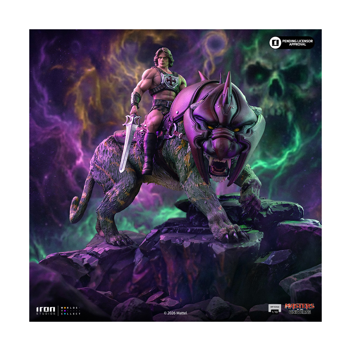 Iron Studios - He-Man and Battle Cat Movie Art Scale 1/10 - Masters of the Universe - Masters del Universo