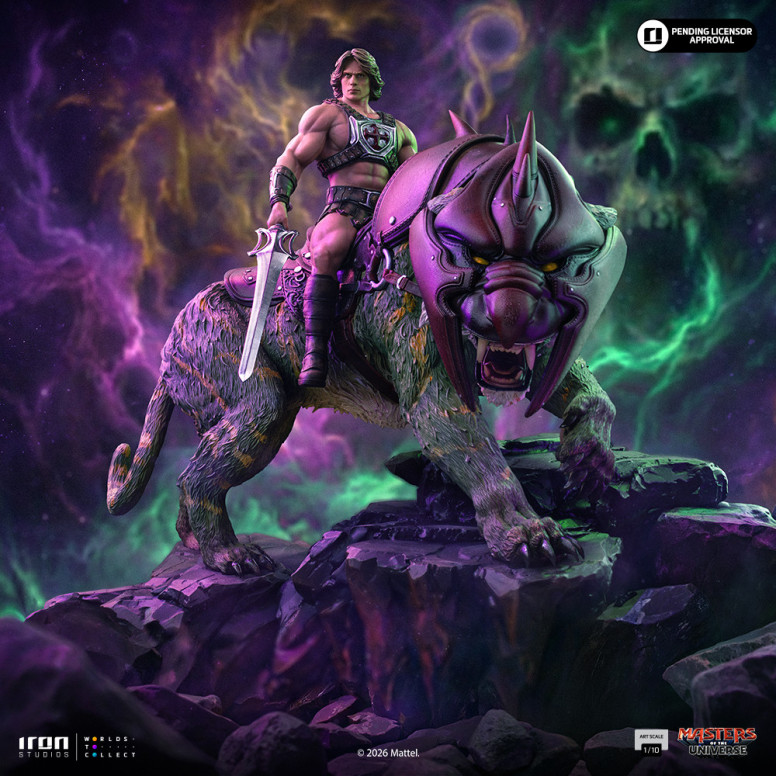 Iron Studios - He-Man and Battle Cat Movie Art Scale 1/10 - Masters of the Universe - Masters del Universo