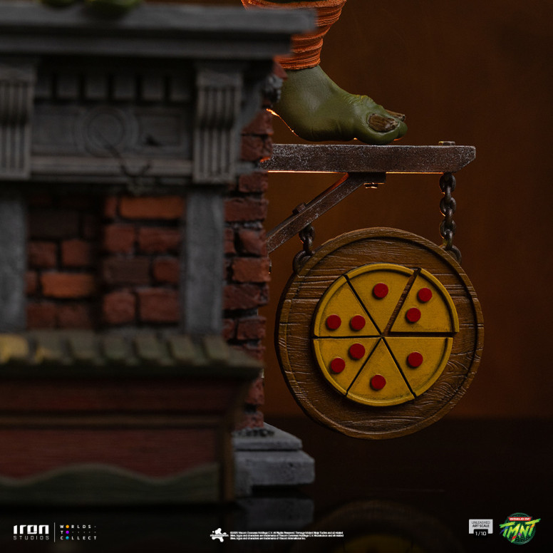 Iron Studios - TMNT - Michelangelo Unleashed Art Escala 1/10 - Teenage Mutant Ninja Turtles