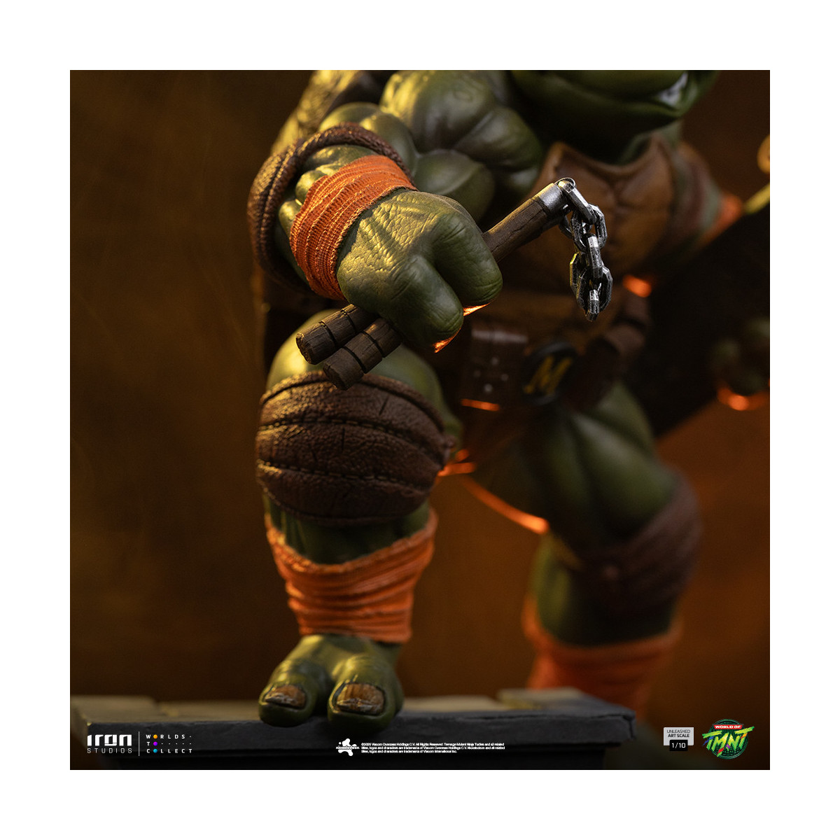 Iron Studios - TMNT - Michelangelo Unleashed Art Escala 1/10 - Teenage Mutant Ninja Turtles