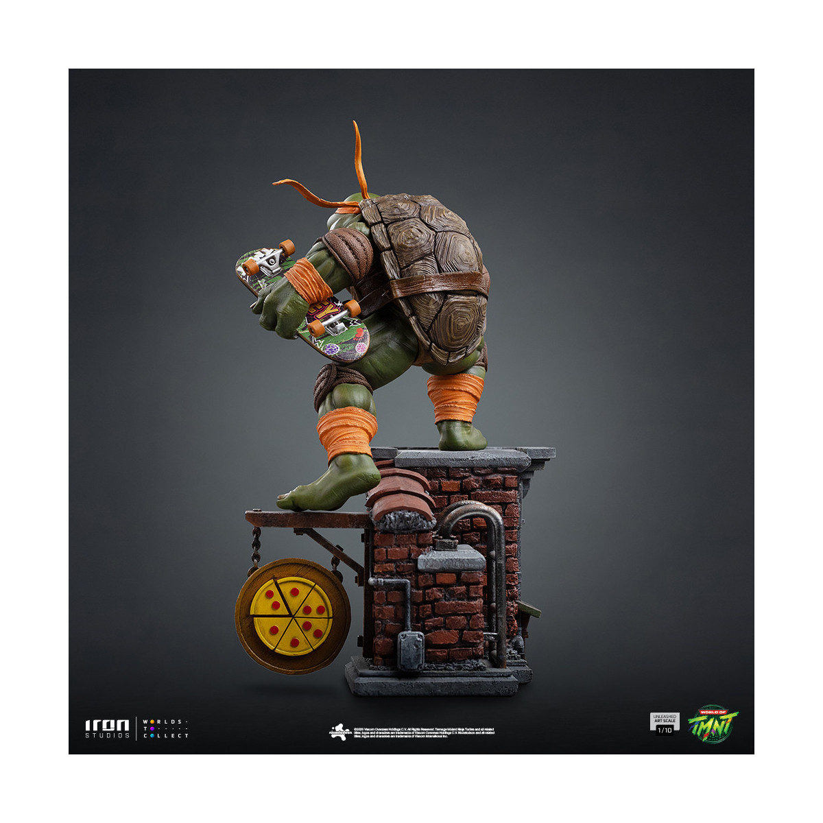 Iron Studios - TMNT - Michelangelo Unleashed Art Escala 1/10 - Teenage Mutant Ninja Turtles