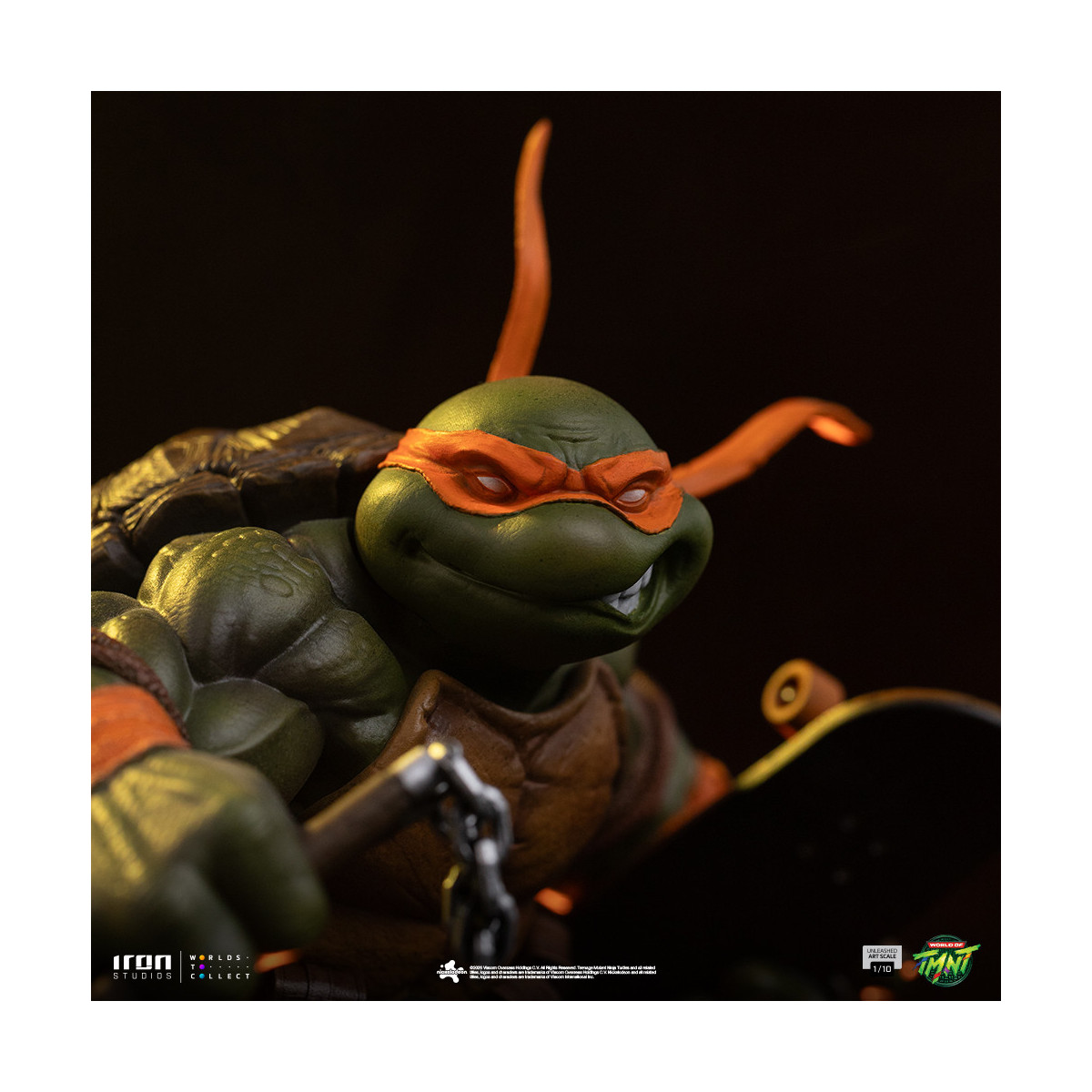 Iron Studios - TMNT - Michelangelo Unleashed Art Escala 1/10 - Teenage Mutant Ninja Turtles