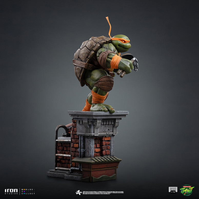 Iron Studios - TMNT - Michelangelo Unleashed Art Escala 1/10 - Teenage Mutant Ninja Turtles