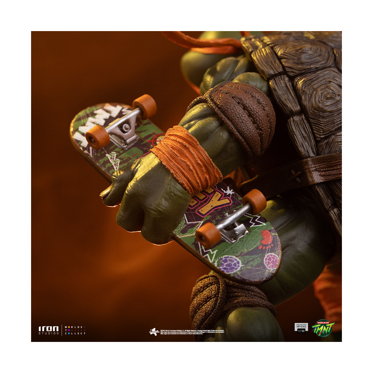 Iron Studios - TMNT - Michelangelo Unleashed Art Escala 1/10 - Teenage Mutant Ninja Turtles