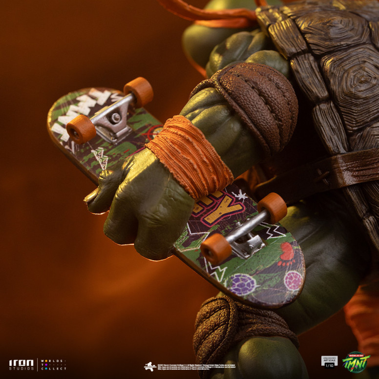 Iron Studios - TMNT - Michelangelo Unleashed Art Escala 1/10 - Teenage Mutant Ninja Turtles