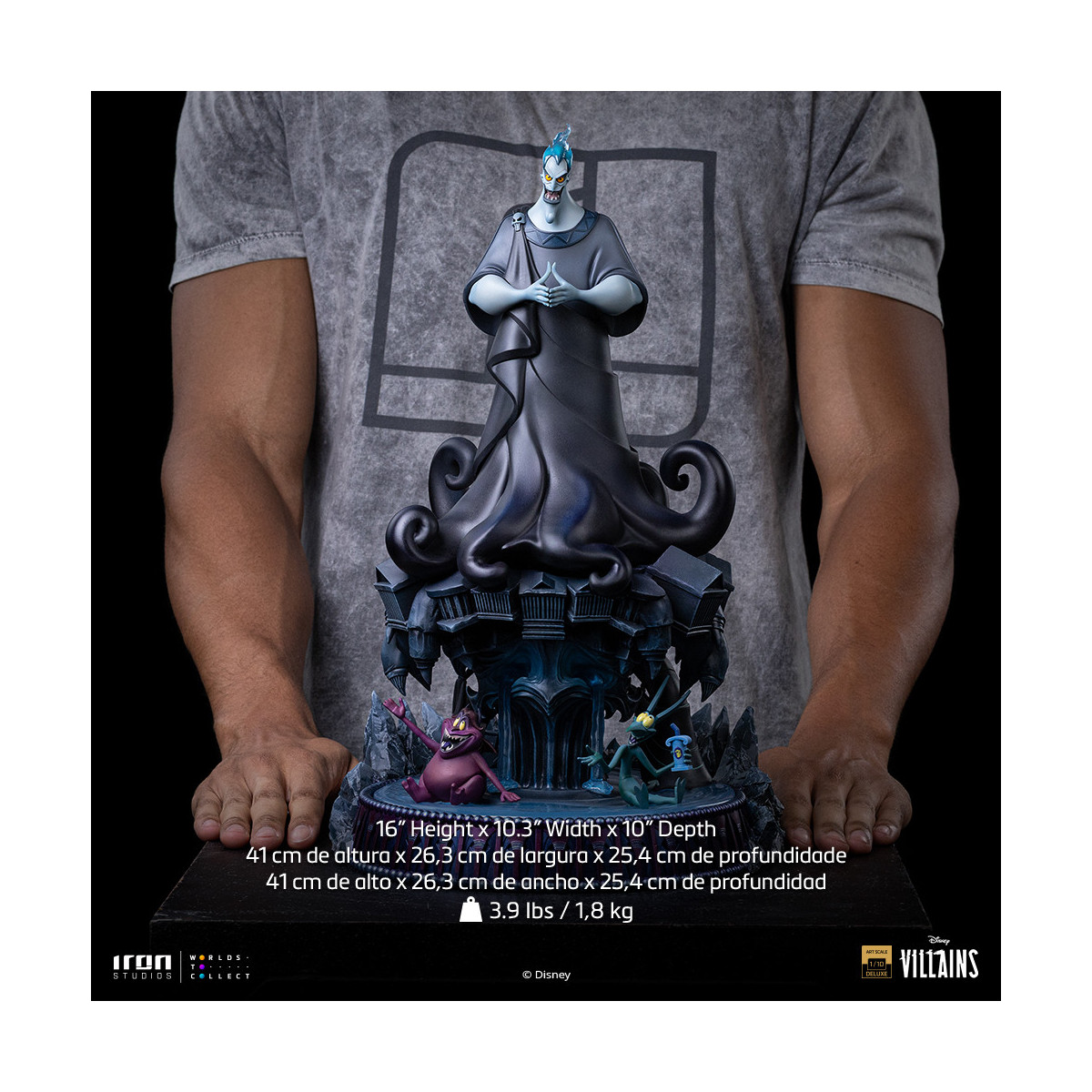 Iron Studios - Disney Villanos Hades Deluxe Art Escala 1/10 - Hercules