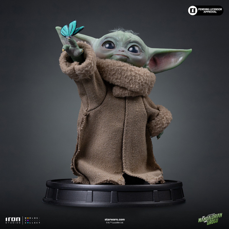 Iron Studios - Grogu Mariposa Maravilla - Colección Grogu Legado Réplica 1/4 - Star Wars: El Mandaloriano y Grogu