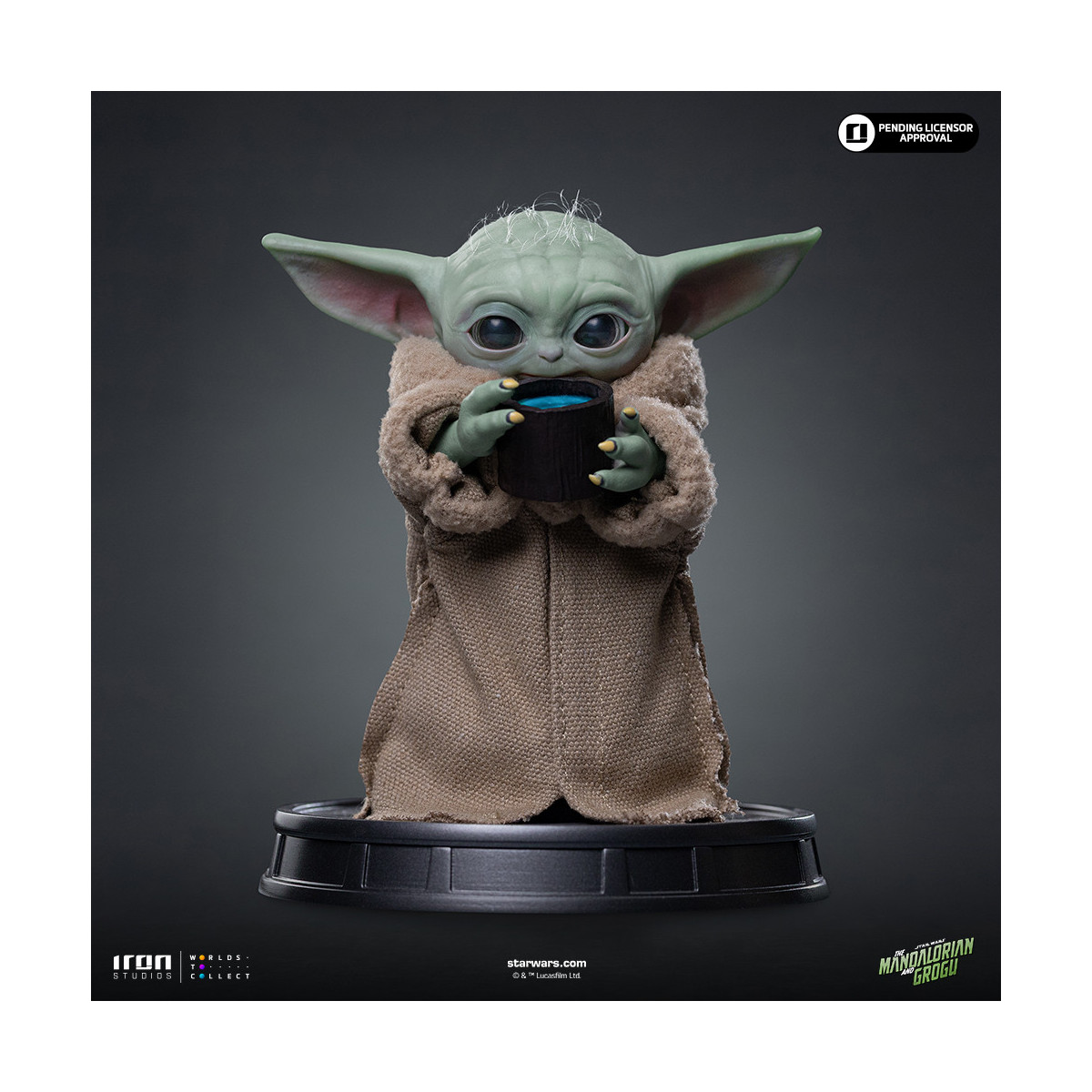 Iron Studios - Grogu Siempre Hambriento - Grogu Collection Legacy Replica 1/4 - Star Wars: El Mandaloriano y Grogu