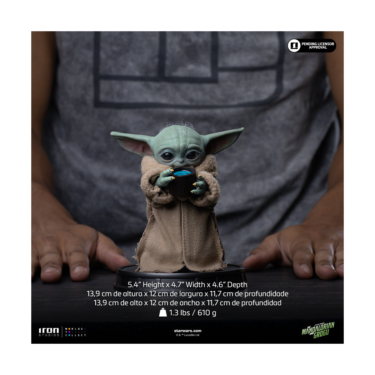 Iron Studios - Grogu Siempre Hambriento - Grogu Collection Legacy Replica 1/4 - Star Wars: El Mandaloriano y Grogu