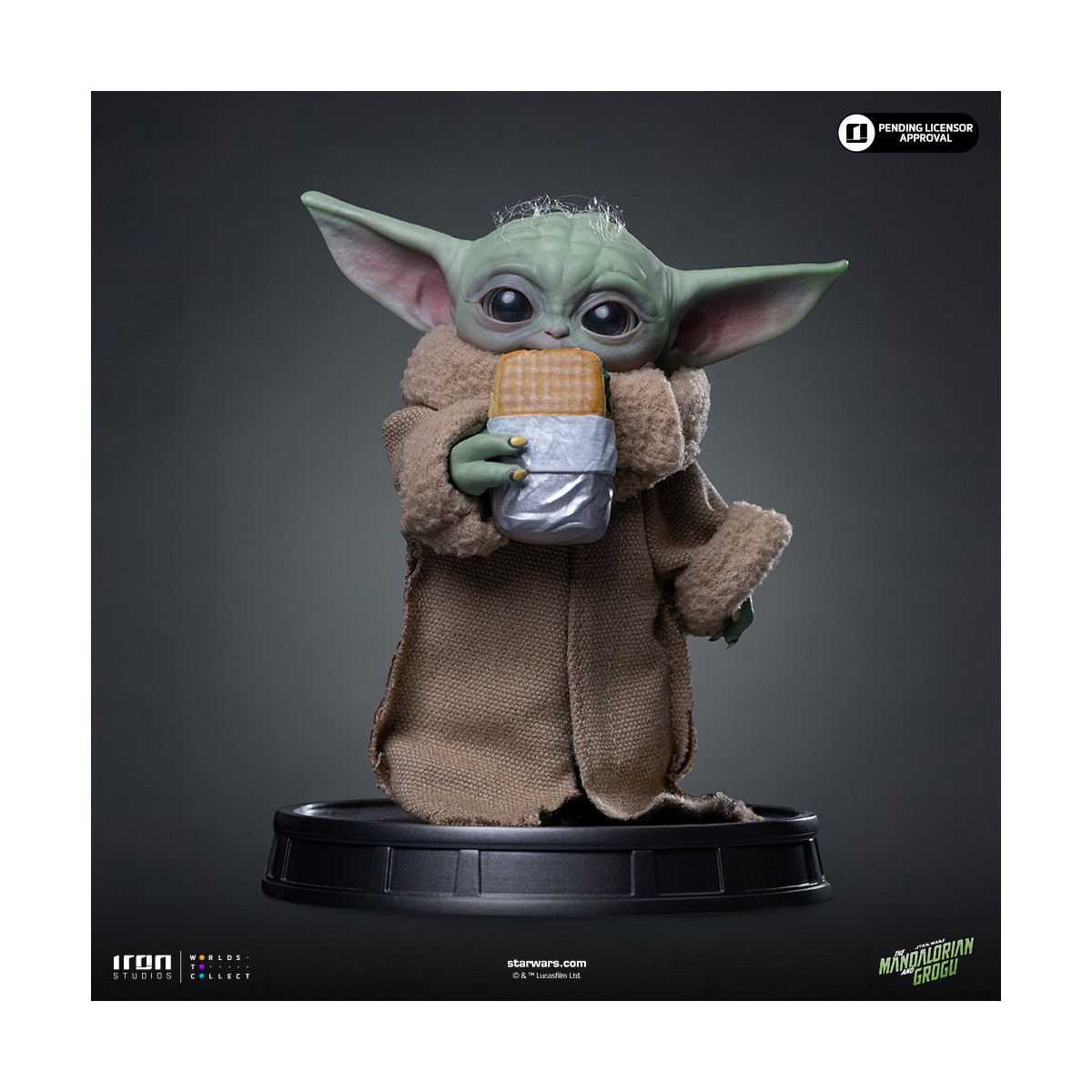 Iron Studios - Snack Carro de Comida Grogu - Réplica Legado Colección Grogu 1/4 - Star Wars: El Mandaloriano y Grogu