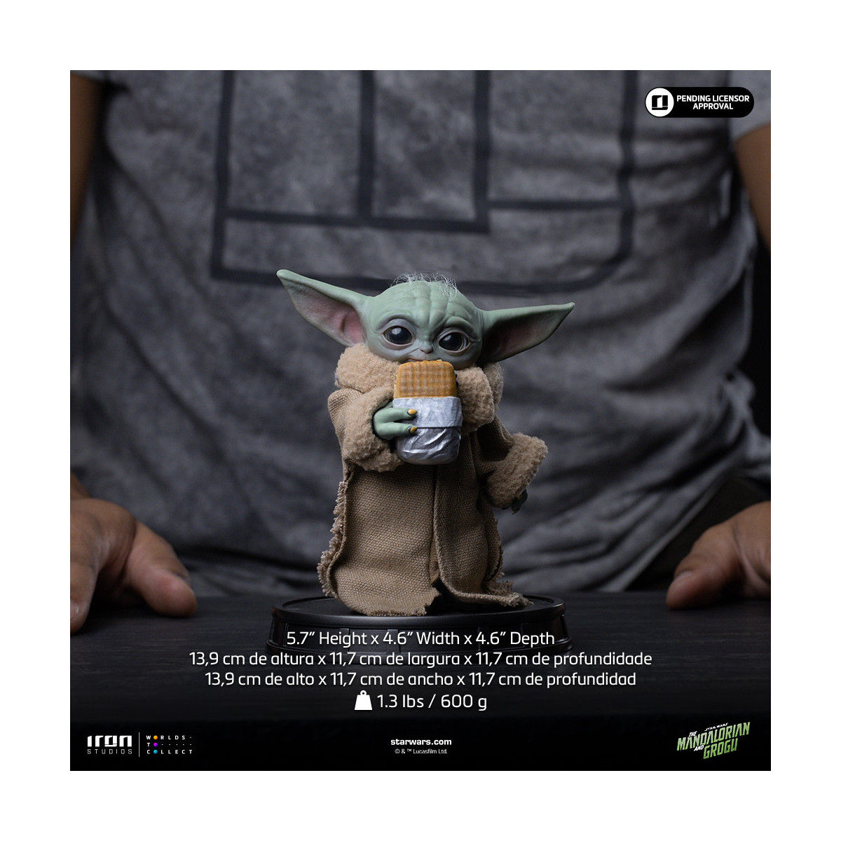 Iron Studios - Snack Carro de Comida Grogu - Réplica Legado Colección Grogu 1/4 - Star Wars: El Mandaloriano y Grogu