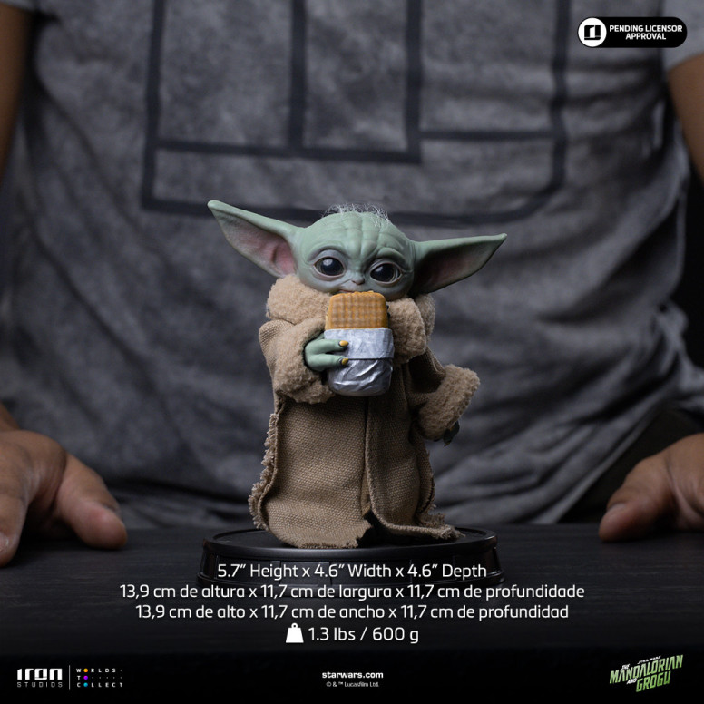 Iron Studios - Snack Carro de Comida Grogu - Réplica Legado Colección Grogu 1/4 - Star Wars: El Mandaloriano y Grogu